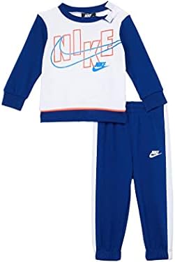 Nike Baby Baby Boys Bock Block Crew Neck Sweatshirt and Joggers Pants 2 парчиња сет