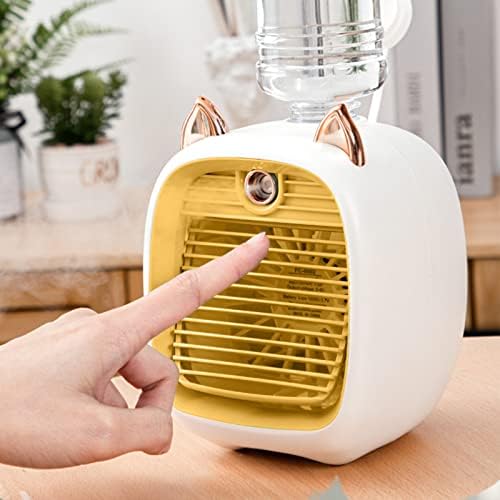 Преносни климатизери - Смешна вода мини климатик вентилатор за ладење, симпатичен USB вентилатор за вентилатор климатик w/овлажнител