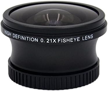 Sony HDR-XR150 0.21X високо одделение леќи за риби-очи + прстен за засилување + NWV Директна крпа за чистење на микро влакна