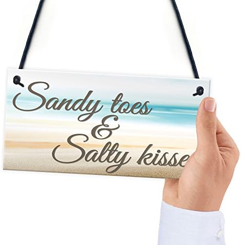XLD продавница песочни прсти и солени бакнежи Наутичка приморска тема што виси плакета за бања бања