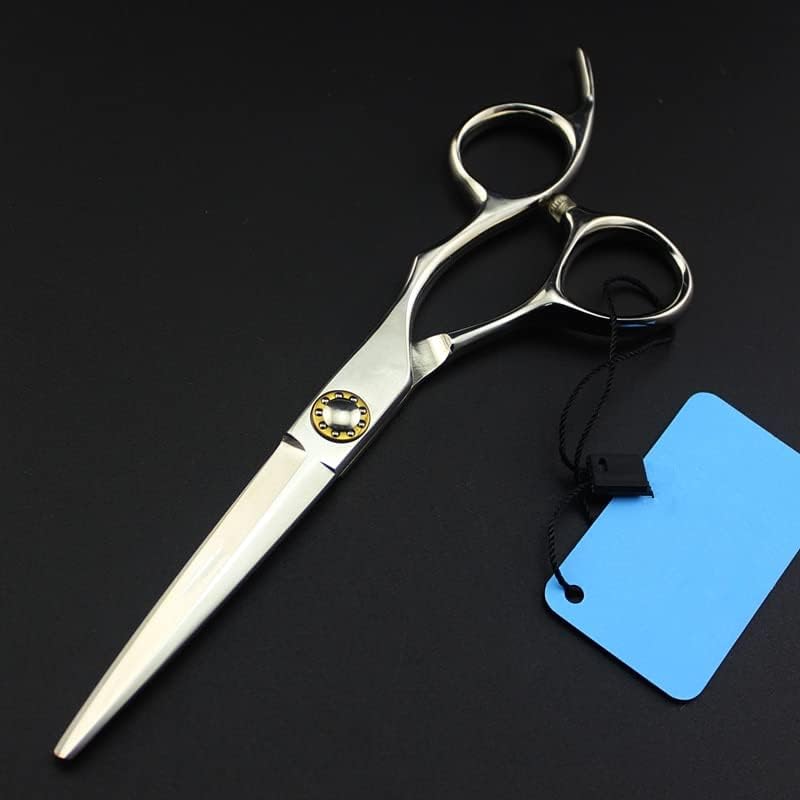 Ножици за сечење коса, 6 Инчен Професионален Јапонија 9cr ножици за коса со челични Лежишта поставете фризура за разредување бербер
