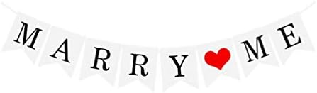 Амосфун 3 парчиња Банери За Свадбени Забави Азбучни Банери Те Сакам Виси Бантинг Омажи СЕ За Мене Предлог Банери Срце Љубов Банери За Годишнина