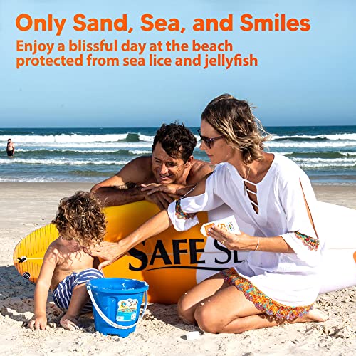 Безбедно МОРЕ ЗАШТИТЕН ФАКТОР 50+ Детска Крема За Сончање | Големина На Патување 3,4 мл. | За чувствителна кожа | заштитен лосион против медузи