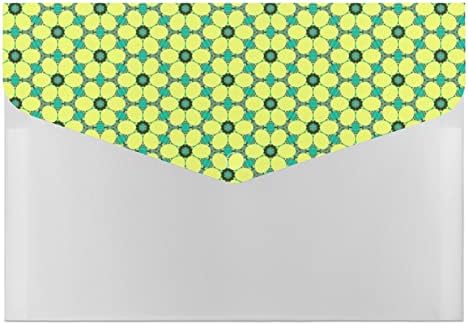 Жолта Маргаритка Шема Геометриско Проширување На Папката Со Датотеки Џеб Слатки Отпечатоци Папки За Поднесување Што Може Да Се Прошират Хармоника