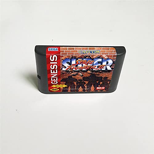Aditi Super Street Game Fighter II - наслов на САД со малопродажна кутија 16 битна картичка за игри за MEGA MEGADRIVE GENESION CONSTOLE за