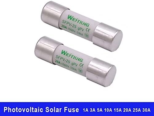 10 парчиња PV Solar Fuse 1000V DC 10 * 38mm 1A 3A 5A 10A 15A 20A 25A 30A за заштита на системот за фотоволтаичен електроенергет