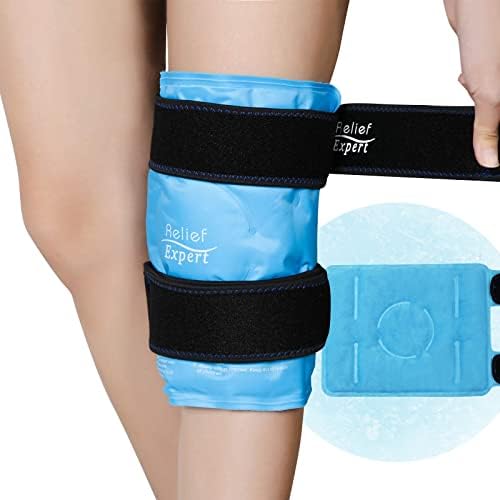 Олеснување Експертско колено мраз за мраз за повреди што може да се употреби гел ладно пакување колено обвивка околу коленото