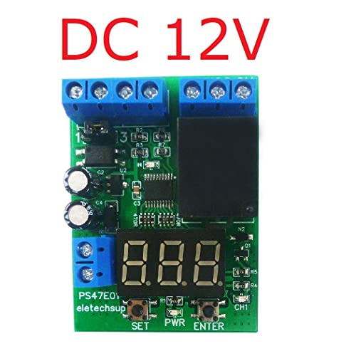 DC 12V LED дигитална релеј ја контролната табла за контрола на таблата модул за модул за откривање на напон на модул за полнење