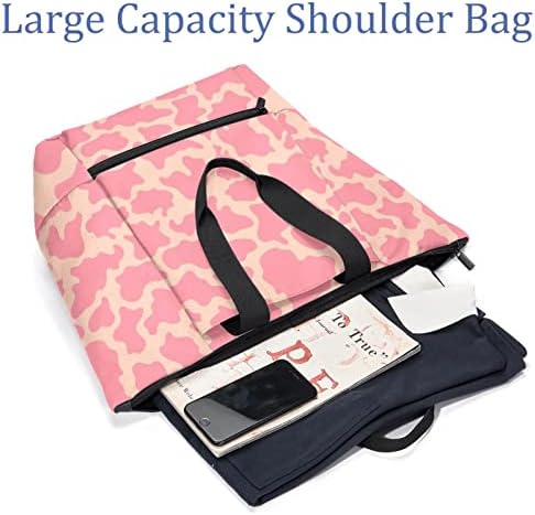 Голема чанта со торба за ручек за жени диви леопард печатење горната рачка рачка рамо за сателит хобо торба