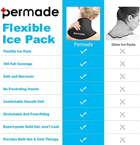 Пакет со мраз на вратот, Компресија на ладно пакување на рамо на рамо + рамено ледено пакување, ротаторска манжетна ладна терапија,