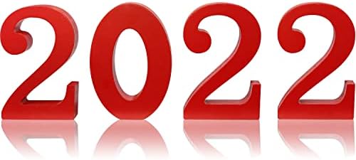 Dudou Red 2022 Дрво број на знак за дипломирање Нова Година на табела знак за домашна забава Декорација на домашни партии бесплатно