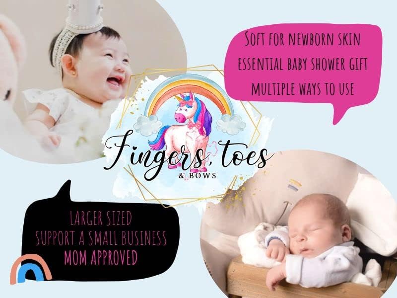 Прсти, прсти и лакови за новороденче луксуз памук памук неутрален за момчиња и девојчиња