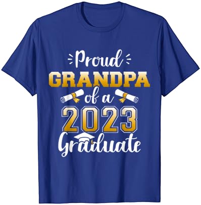 Менс горд дедо на класа од 2023 година маица за дипломиран постдипломски студии