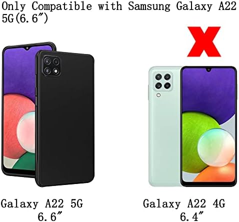 3 Пакет Заштитник На Екранот За Samsung Galaxy A22 5G со 3 Пакувања Заштитник На Објективот На Фотоапаратот,Калено Стакло Филм,9h