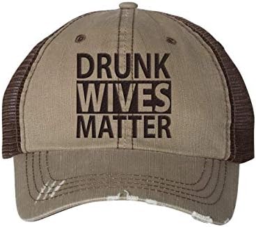 Компанија за кошула Тренц, женски везени пијани сопруги, материјата потресена капа за бејзбол