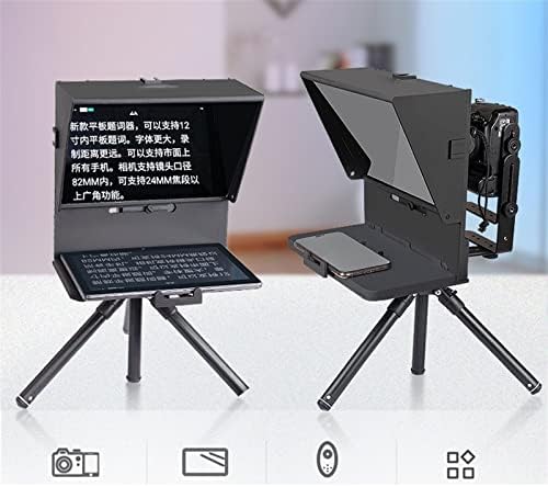 XueSha Portable HD Teleprompter користен за видео снимање интервју за интервју во живо проследувач на промет за смартфон DSLR