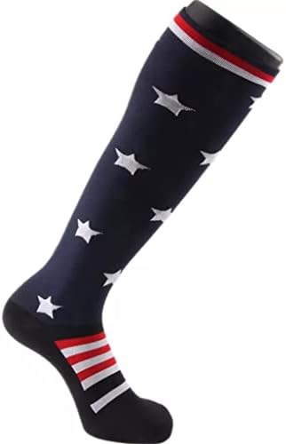 Чорапи за компресија чорапи 15-20 mmHg е најдобро дипломирана атлетска за мажи и жени, трчање, лет, патувања чорапи жени