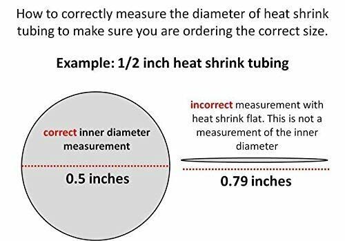 Цевка за смалување на топлина - 2: 1 сооднос, намалување на цевката за цевки 2,5 инчи црн 10 стапки лепило поставена топлинска жица што се намалува
