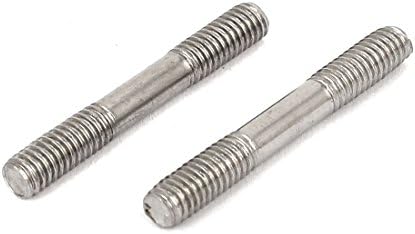 AEXIT M4X30MM 304 нокти, завртки и сврзувачки елементи не'рѓосувачки челик двоен крај навојна завртка за завртки и завртки за