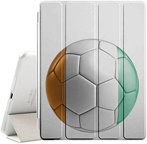 Smart Cossur Smart Football Football Football Football Football Smart Cover со задниот случај + Auto Sleep/Wake Funtion + Stand for Apple iPad
