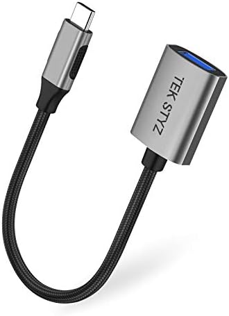 TEK Styz USB-C USB 3.0 адаптер компатибилен со вашиот LG LG XBOOM GO PL2S OTG Type-C/PD машки USB 3.0 женски конвертор.