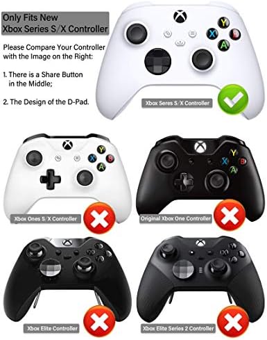 Јорха Силиконски Задебелени Покрие Кожата Случај За Xbox Серија X/S Контролер x 1 Со Палецот костец x 10