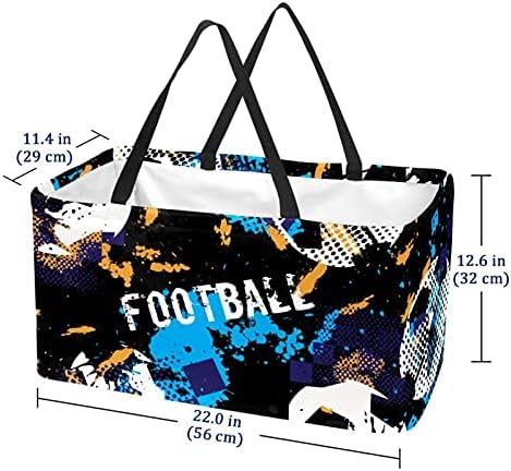 Lorvies за еднократно торбички за намирници, кутии за складирање, фудбалски фудбалски фудбалски склопувачки алативи торбички торби со долга