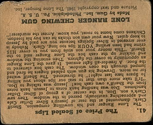1940 година осамен ренџер 41 Цената на запечатените усни gd+