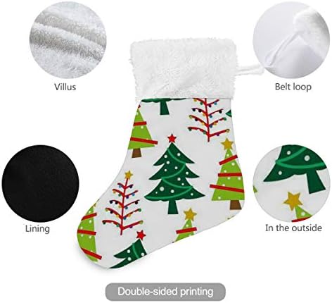 Алаза Божиќни чорапи Божиќни класични персонализирани мали декорации за порибување за семејни сезонски празници Декор на забава од