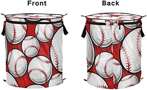 Бејзбол мекобол поп -дополнете ја алиштата со капаци со преклопување на капаците со рачки со рачки за склопување на корпа за