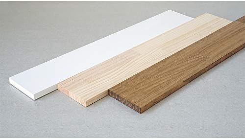 平安 工業 工業 Heian Shindo Labrico WSU-77 полица за wallидна полица, неободено дрво жито, ширина 23,6 x длабочина 3,9 x дебелина 0,6