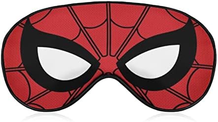 Кул суперхерои маска за спиење удобна мека супер херојска маска за очи со прилагодлива лента за глава за слепи за очила за очила за жени жени