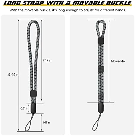 Ремен за Рачен Зглоб, 2 Пакети Телефонски Ленти Компатибилни Со Apple Airpods Pro 2-та Генерација, Прилагодлив Јаже За GoPro, Камера, Клучеви,