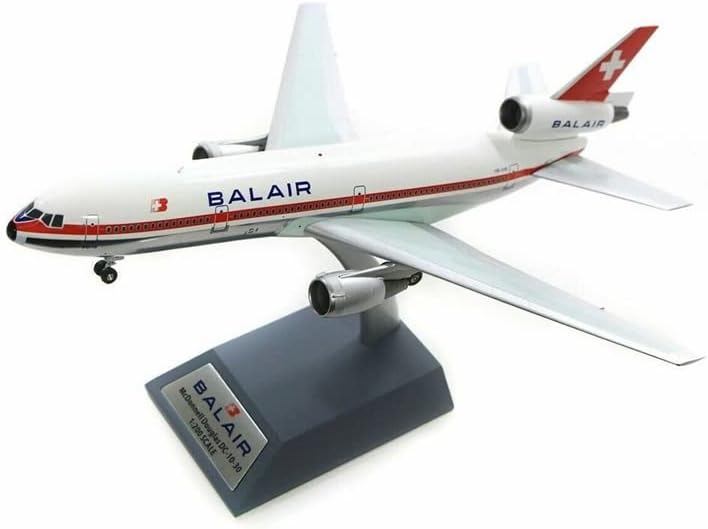 Inflate 200 DC-10-30 Балер полиран HB-IHK со Stand Limited Edition 1/200 Diecast Aircraft претходно изграден модел