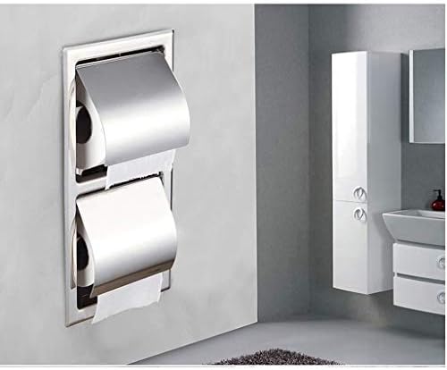 SXNBH Држач За Тоалетна Хартија - Држач За Ролна Тоалетна Хартија За Тоалетна Хартија За Ткиво Во Бањата, Хромирана Завршница