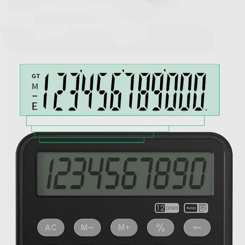 XWWDP Мултифункционален калкулатор Бизнис канцеларија Преносен ЛЦД за таблети за пишување таблети 12 цифрен дисплеј Финансиски