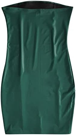 Lkpjjfrg жени обични рабни облечени капачиња за облекување на ракави, флуид од вратот, деверуша, фустан за замав, замав фустан зелена