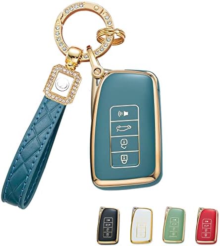 Yaseim мек TPU клуч за капакот на капакот на капакот со клуч со клучеви компатибилен со Lexus RX ES GS LS NX RS GX RX LX UX RC LC