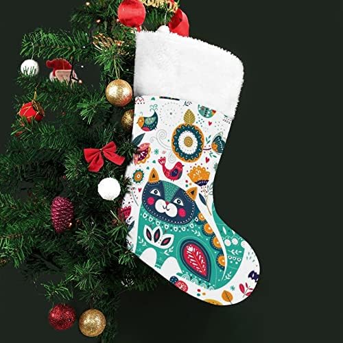 Мачки пеперутки Божиќ виси чорапи за порибување за Божиќно дрво за одмор дома