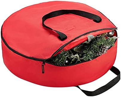 Вештачка Торба За Складирање Новогодишна Елка, За венец за складирање на контејнери Венец Додатоци За Подароци За складирање На