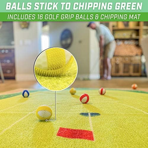 GoSports Chip N 'Stick Golf Games со Chip N' Stick Golf топки - гигантски цели со големина со чипс - изберете класичен, пикадо или острови