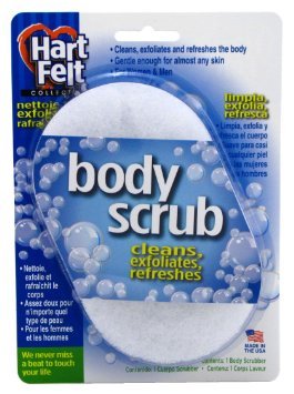 Hartfelt Bath Sponge Body Tode Demover Demover Skin, сунѓери за бања за ексфолијација на туш | Хемиско-без хемиски ексфолијатор на сунѓер
