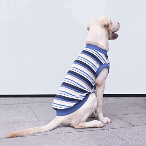 Арунс Екстра големи маички за кучиња маички облеки без ракави на ракави за лабрадор Ротвејлер Велики Дане, сина, 5х-голема