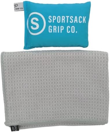 Sportsack Grip Bag & Painter | Дополнителна торба за голф -дискови | Чувајте ги дисковите суви со вклучената крпа | Зголемете