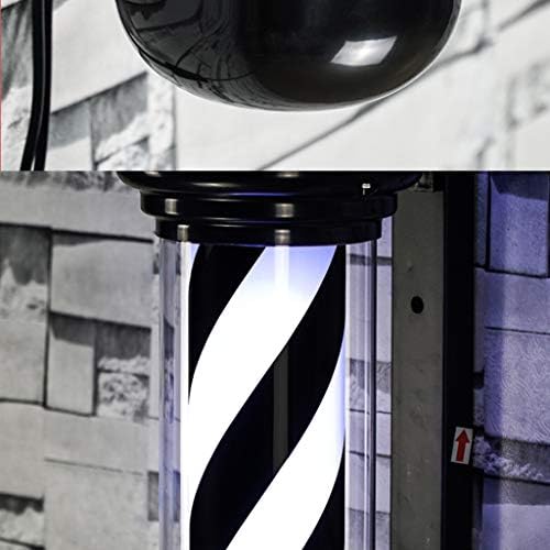 Dragonfy Flashings Barber Pole LED LED, надворешно фризерски фризерски салон лого знак за берберница, ротирачки осветлувачки ленти,