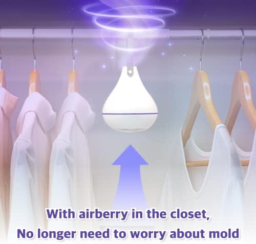 airberry НОВ Паметен Плакар Автоматски Уред За Управување, Елиминатор На Мирис, Електричен освежувач на воздух за облека, Отстранување на мириси,