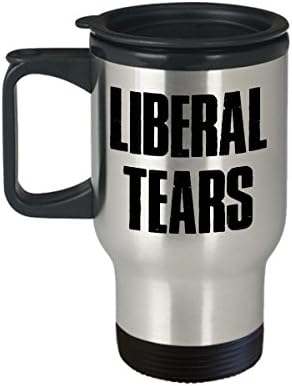 Клугла за либерални солзи - Купот за плачење на левичарски демократ, чаша за патувања Предизвика има многу левичарски солзи - подароци за замотани