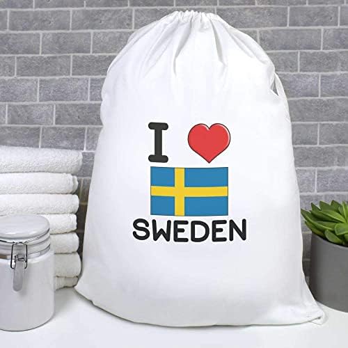 Азееда Ја Сакам Шведска Торба За Перење/Перење/Складирање