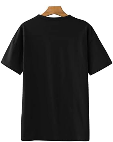 Женски летен мода 2023 врвови плус графички маички за жени за жени гроздобер лабава фит блузи фустани лежерна маичка кошула