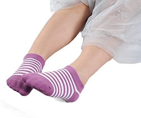 Бебешки чорапи на Епиус со ниско сечење чорапи што не се лизгаат за новороденчиња, мали деца, момчиња момчиња глуждот чорапи со